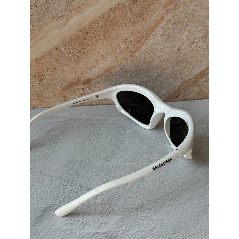 NEW Balenciaga BB0229S Bat Sunglasses in White $605 - Picture 6 of 7